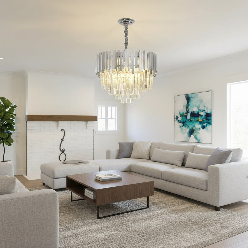 Candelabru Cristal Silver MAXI