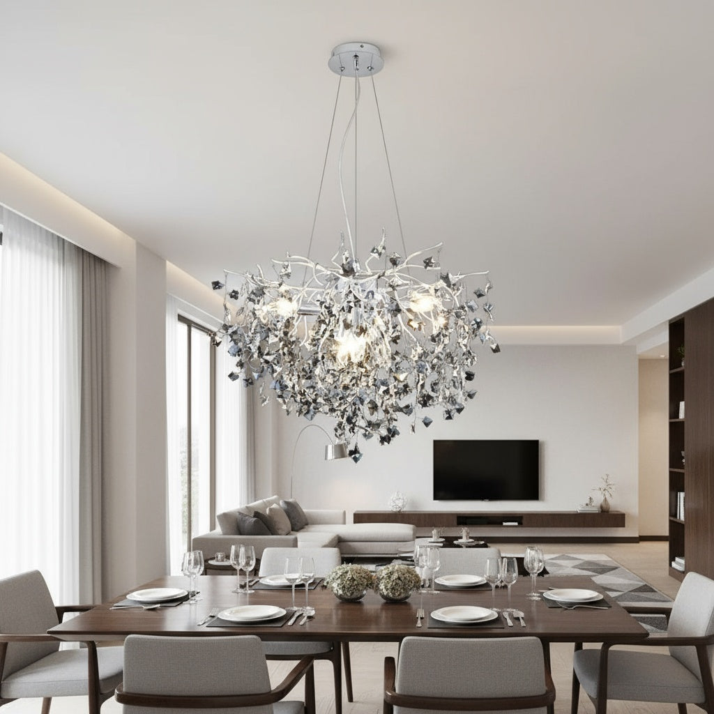 Candelabru Cristal LUXURY Silver SOFT 60cm