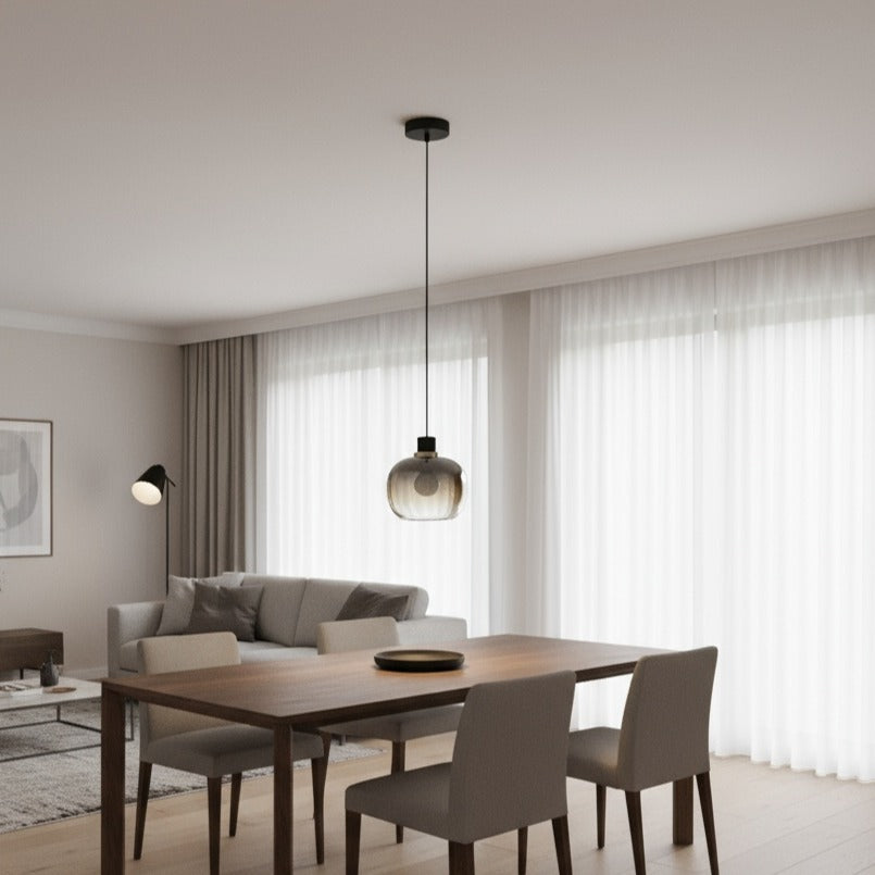 Pendul OILELLA Black 1xE27 Eglo Ø19CM