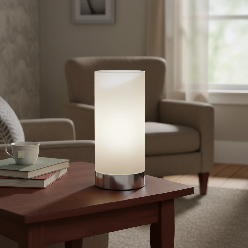 Veioza Decorativa DAMASCO 1 White & Silver Ø10CM