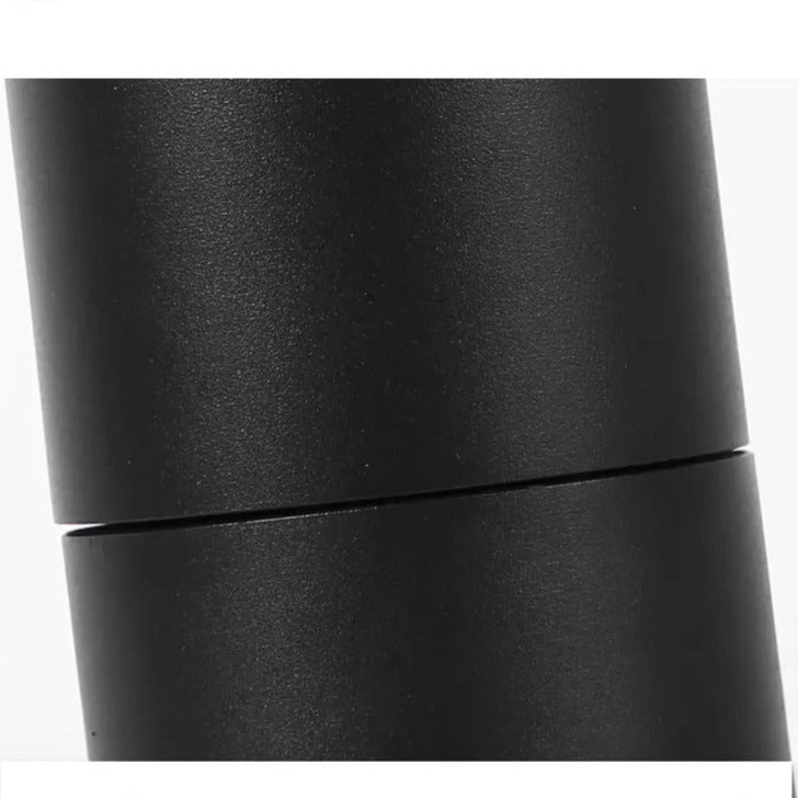 Spot LED Cilindric Aplicat Orientabil Negru 10W Lumina Calda