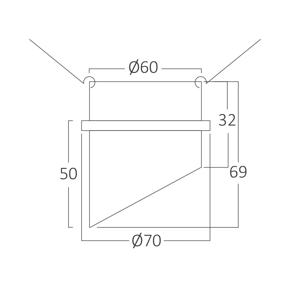 Spot Incastrat Rotund Alb & Auriu Dulie MR16 Ø70x69mm