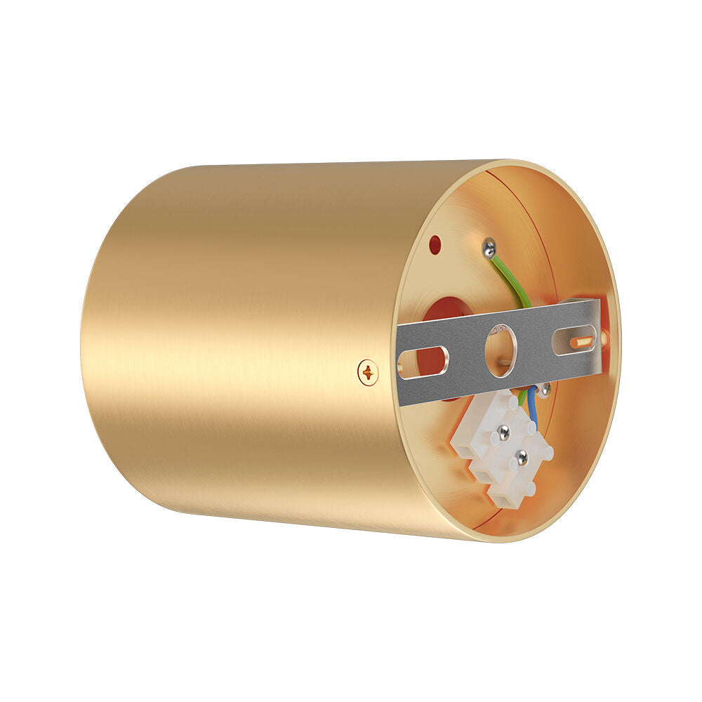 Spot Aplicat Rotund Fascicul Reglabil Auriu Dulie GU10 Ø80x100mm