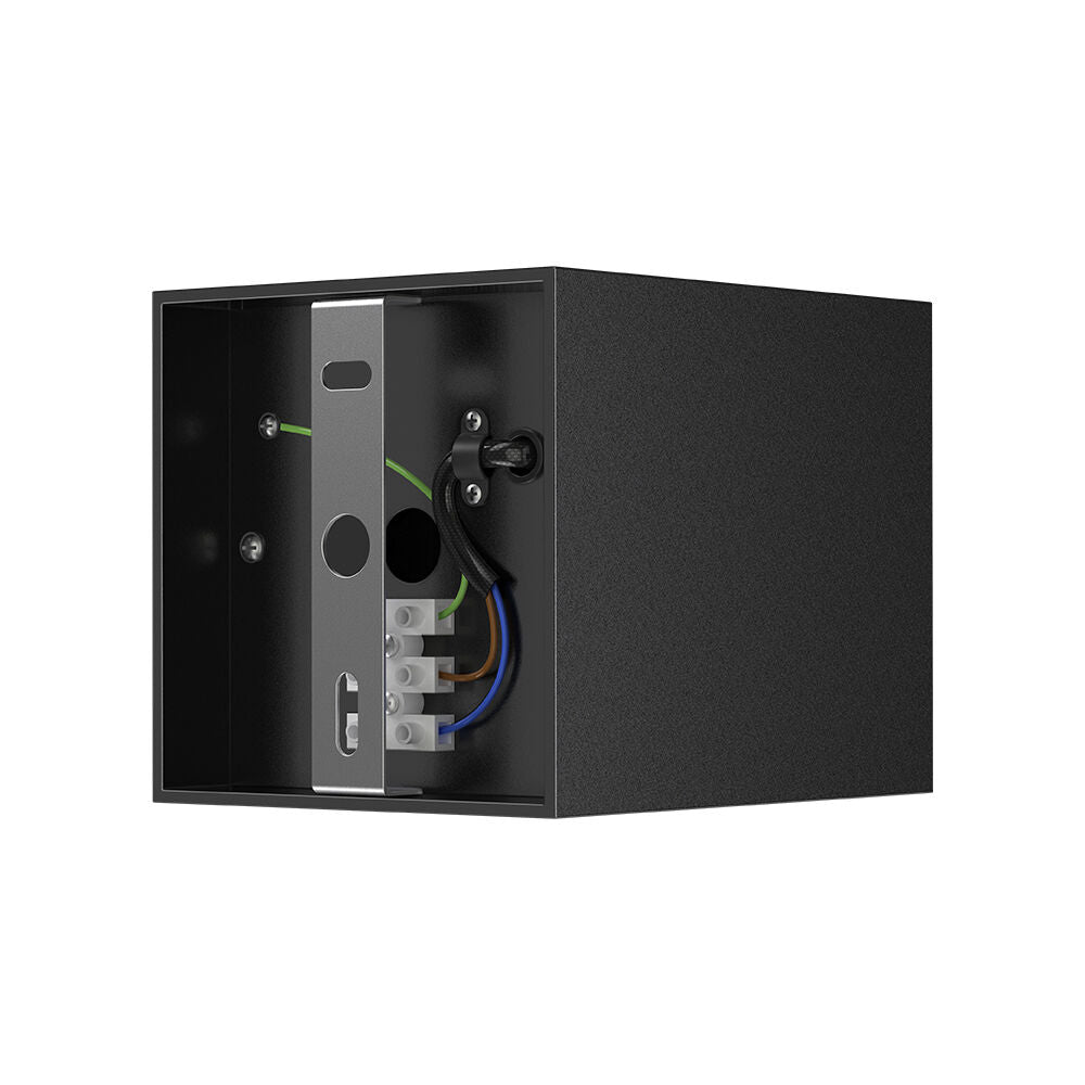 Spot Aplicat Dreptunghiular Fascicul Reglabil Negru Dulie GU10 12.5CM