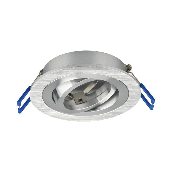 Spot Incastrat Rotund Fascicul Reglabil Argintiu Dulie MR16 Ø94x25mm