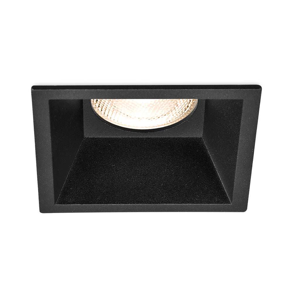 Spot Incastrat Patrat Negru Dulie MR16 L86xH40mm