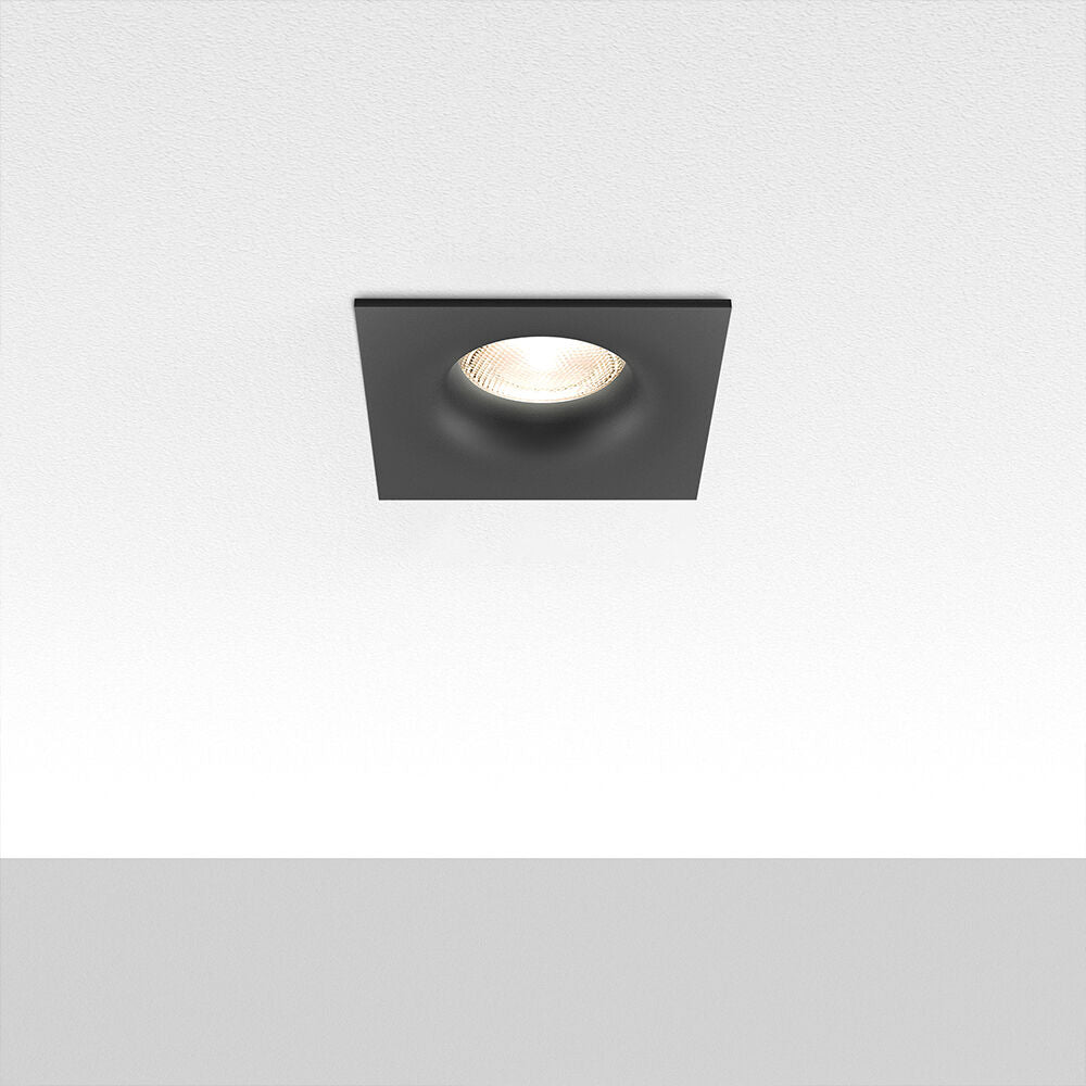 Spot Incastrat Patrat Negru Dulie MR16 L84xH37mm