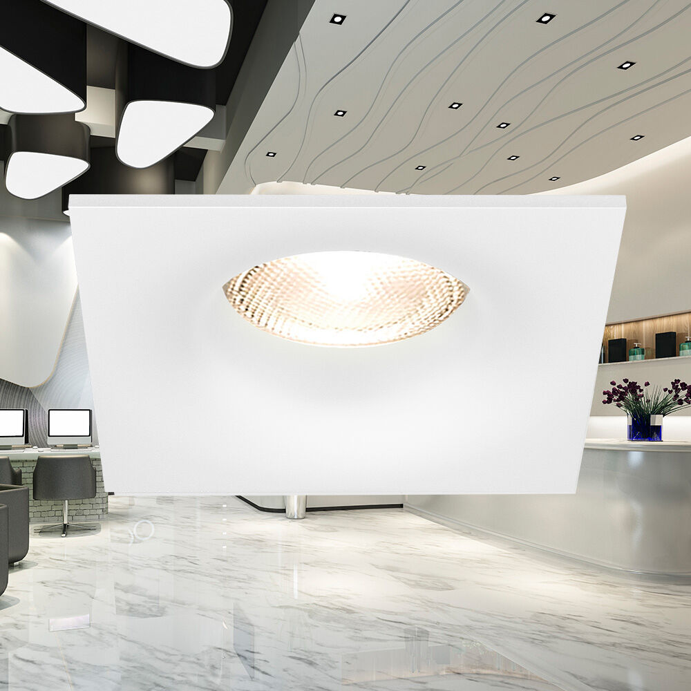 Spot Incastrat Patrat Alb Dulie MR16 L84xH37mm