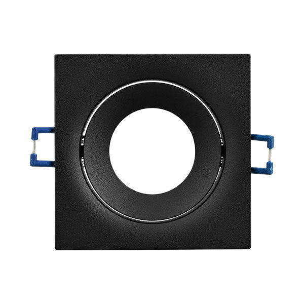 Spot Incastrat Patrat Fascicul Reglabil Negru Dulie MR16 L90xH27mm