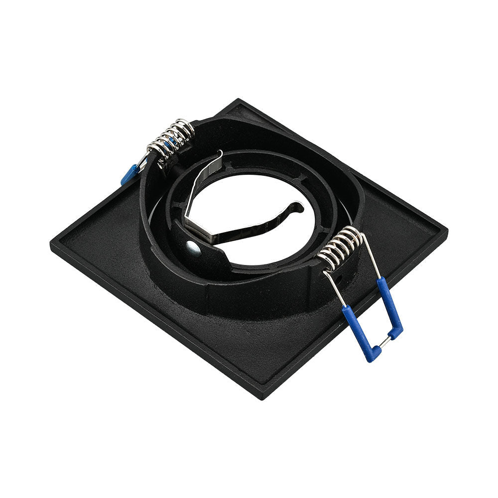 Spot Incastrat Patrat Fascicul Reglabil Negru Dulie MR16 L90xH27mm