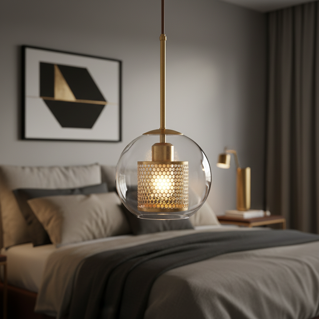 Pendul DELS 1xE27 Gold