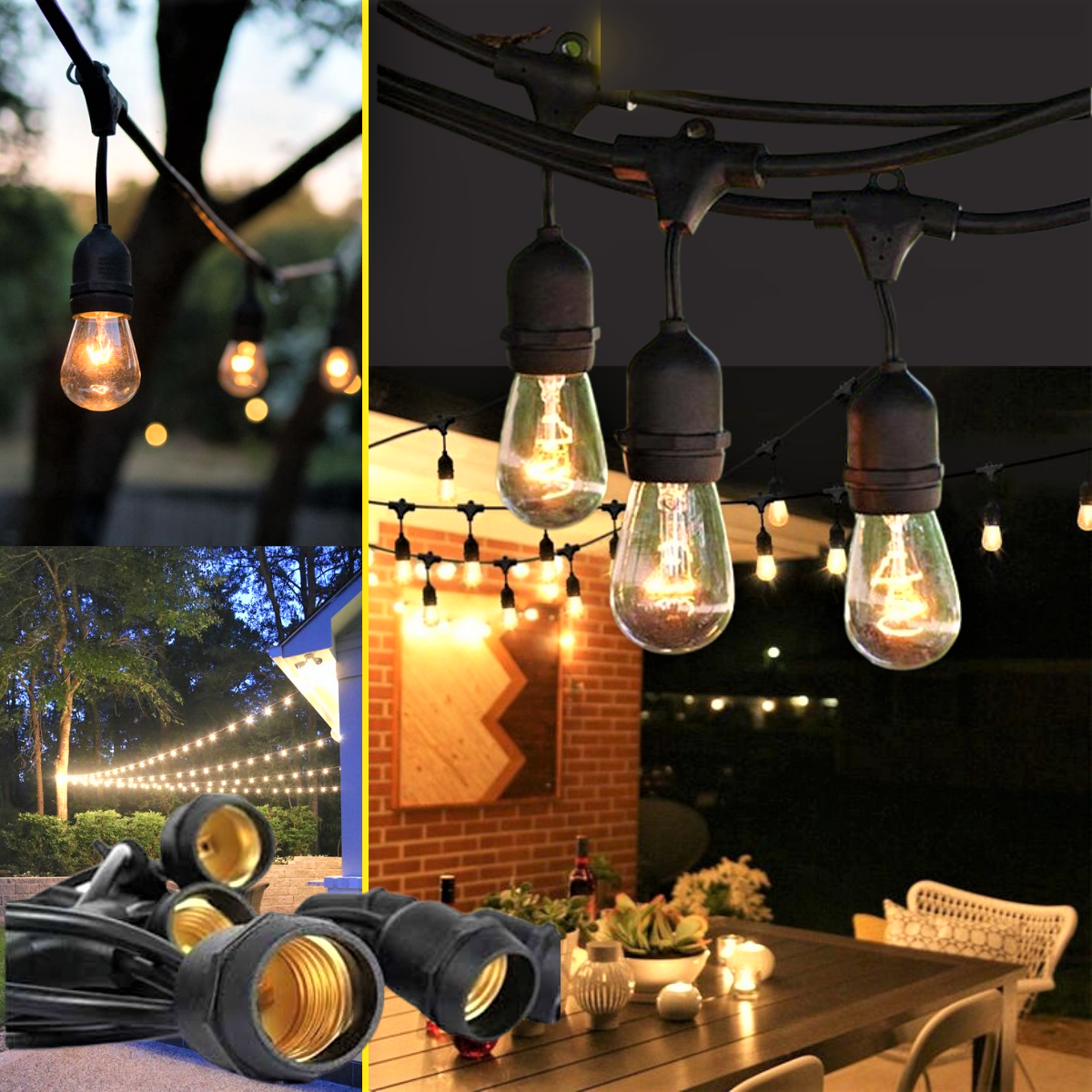 Ghirlanda Luminoasa 10m / 20 Becuri LED Integrat , Interconectabil