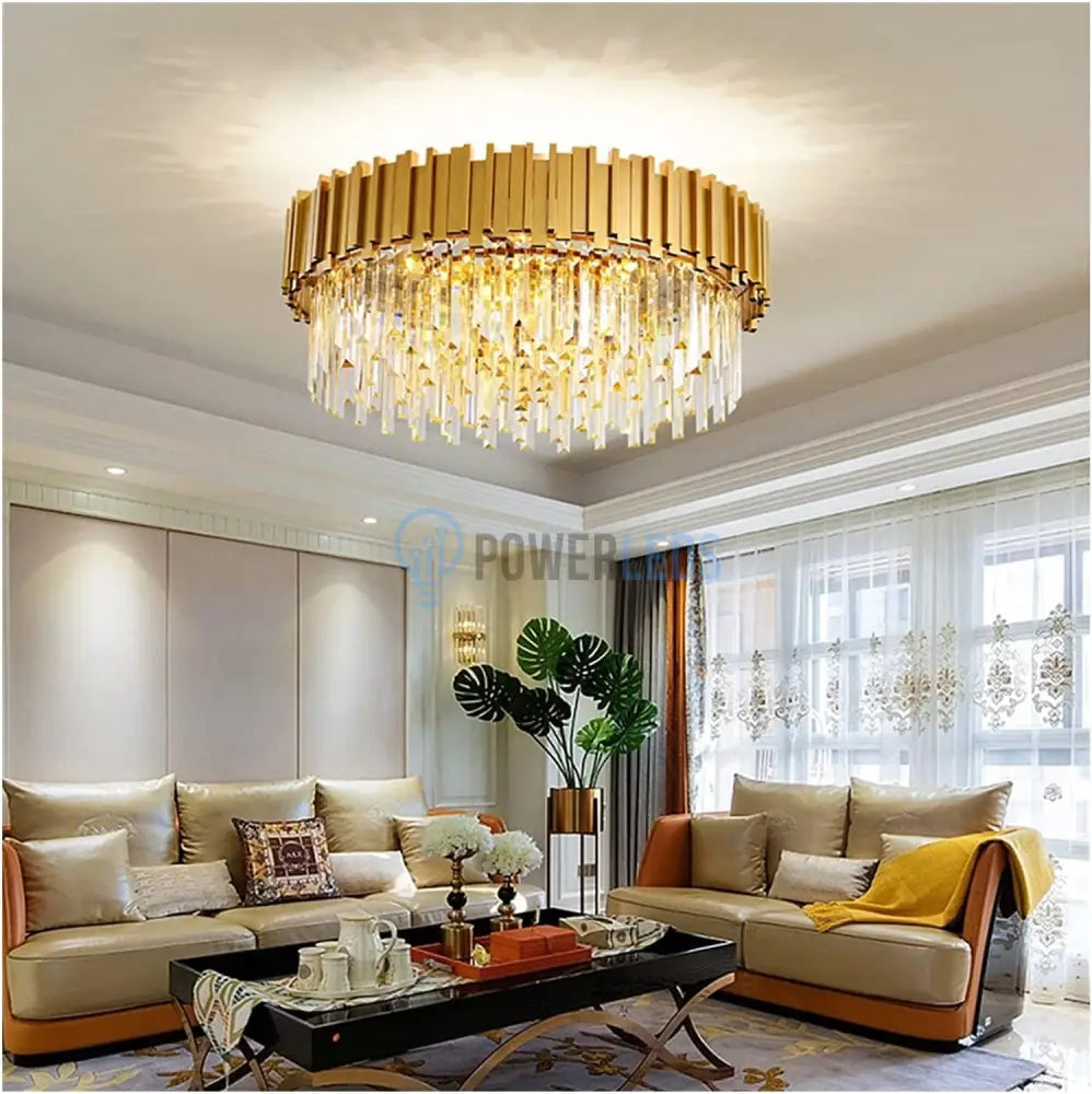Candelabru Aplicat Cristal GLORY GOLD GRANDE 750mm powerleds.ro