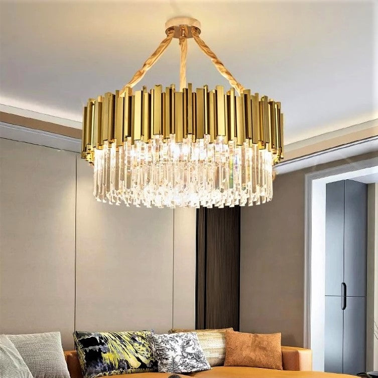 Candelabru Cristal GLORY GOLD GRANDE 800mm