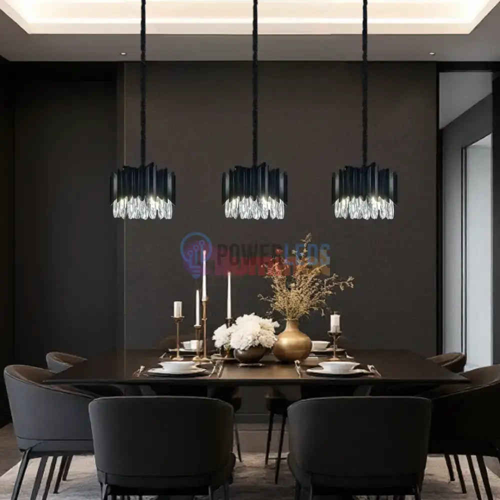 Candelabru Cristal 35CM Black Extravaganza 4xE14 powerleds.ro
