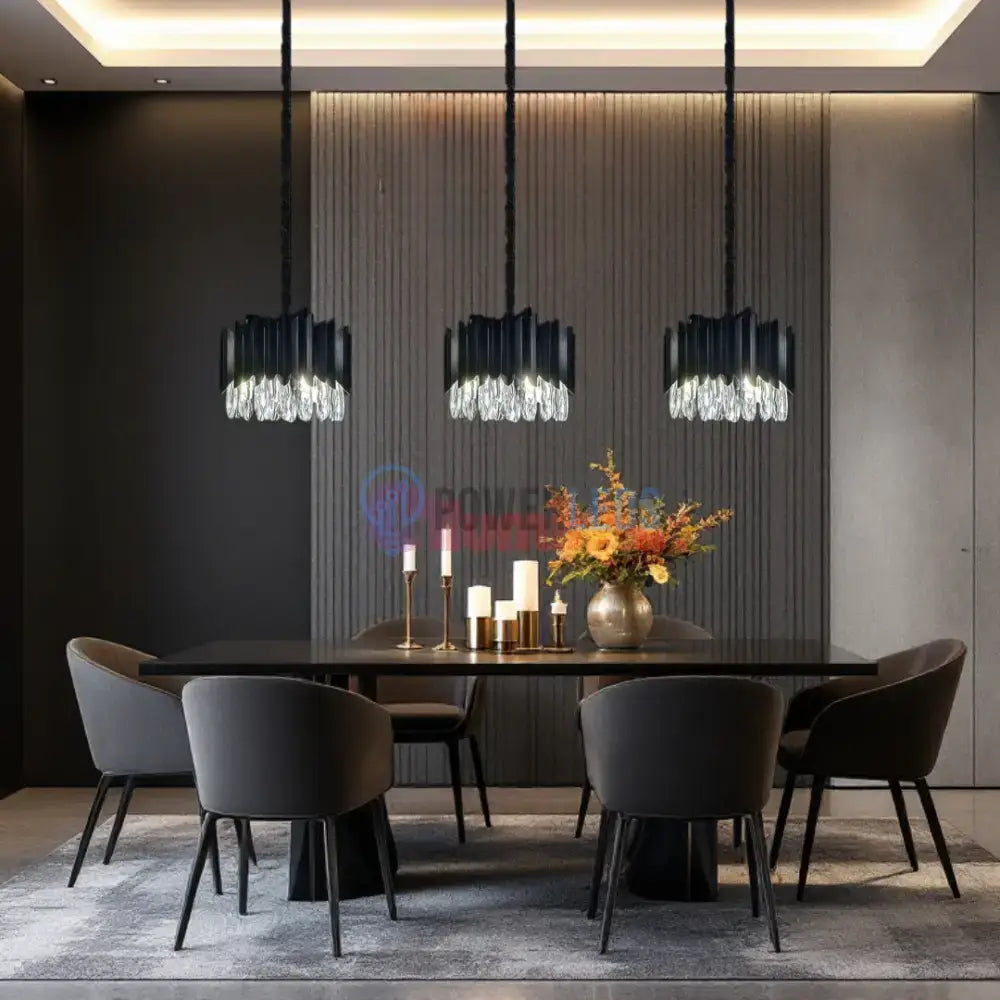 Candelabru Cristal 35CM Black Extravaganza 4xE14 powerleds.ro