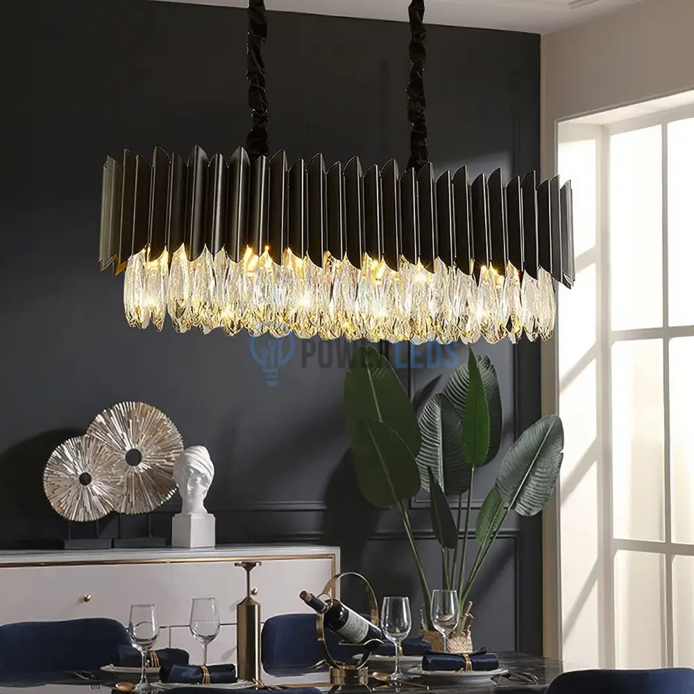 Candelabru Cristal Black Extravaganza 80x35cm NEAGRA / 80X35CM / CRISTAL Chandeliers Crystal