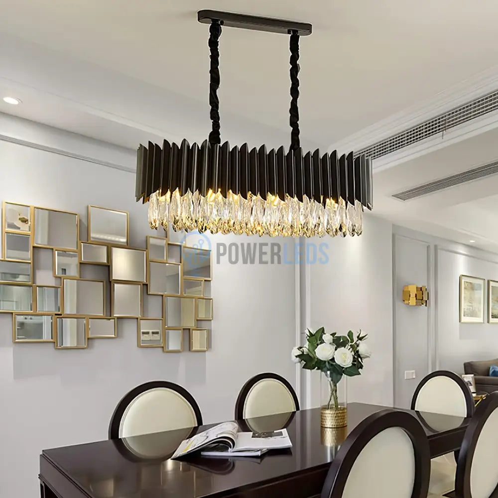 Candelabru Cristal Black Extravaganza 80x35cm NEAGRA / 80X35CM / CRISTAL Chandeliers Crystal