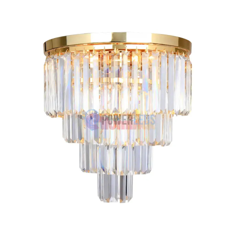 Candelabru Cristal Aplicat AMEDEO Gold Premium powerleds.ro