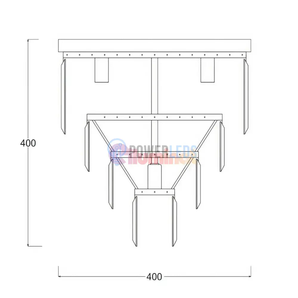 Candelabru Cristal Aplicat AMEDEO Gold Premium powerleds.ro