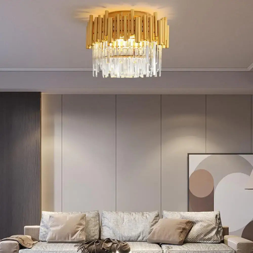 Lustra Cristal GOLD 5 Dimensiuni powerleds.ro