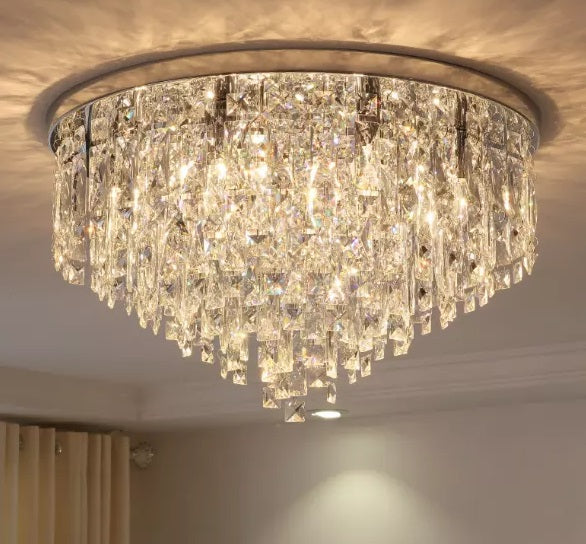 Candelabru Cristal MARY Silver 50cm Telecomanda