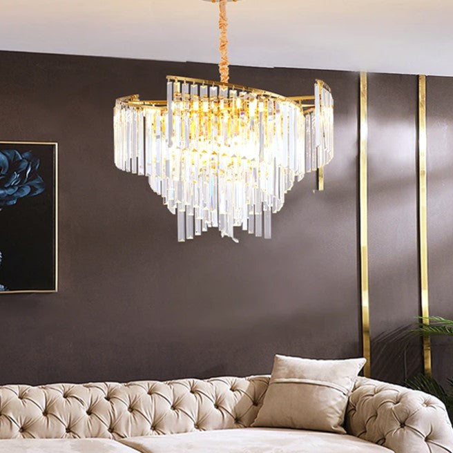 Candelabru Cristal Milano Gold