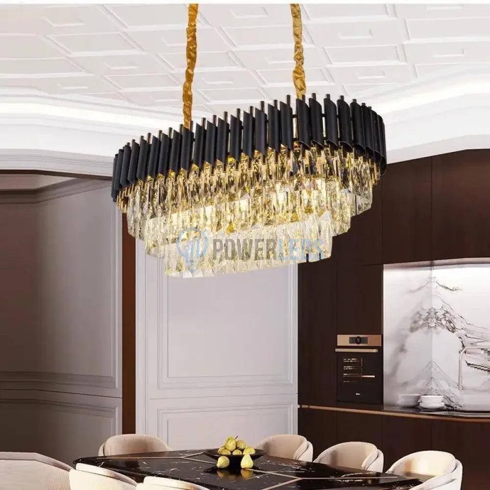 Candelabru Cristal Black Panther 600X300Mm Chandeliers Crystal