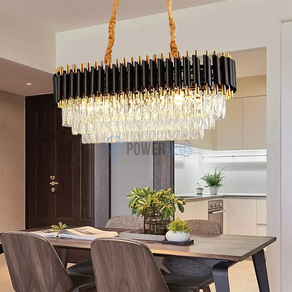 Candelabru Cristal Black Panther 600X300Mm Chandeliers Crystal