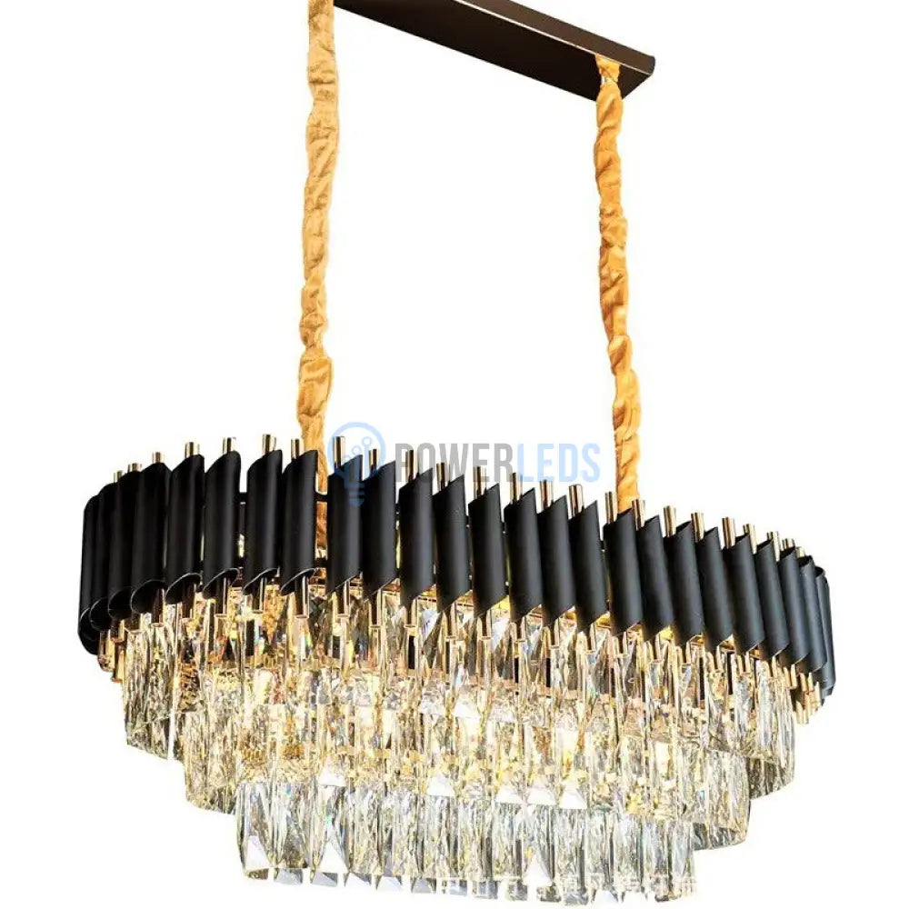 Candelabru Cristal Black Panther 800X300Mm Chandeliers Crystal