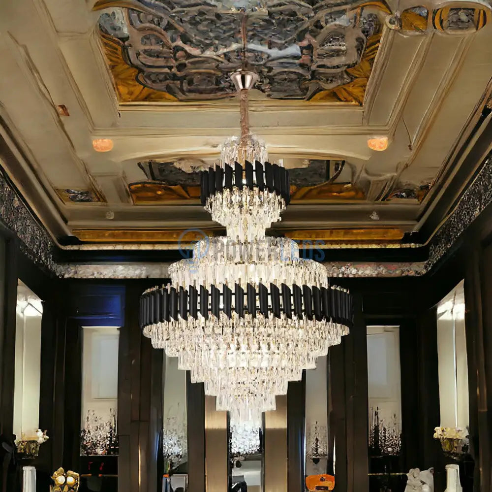 Candelabru Cristal Black Panther Grande 600X900Mm Chandeliers Crystal