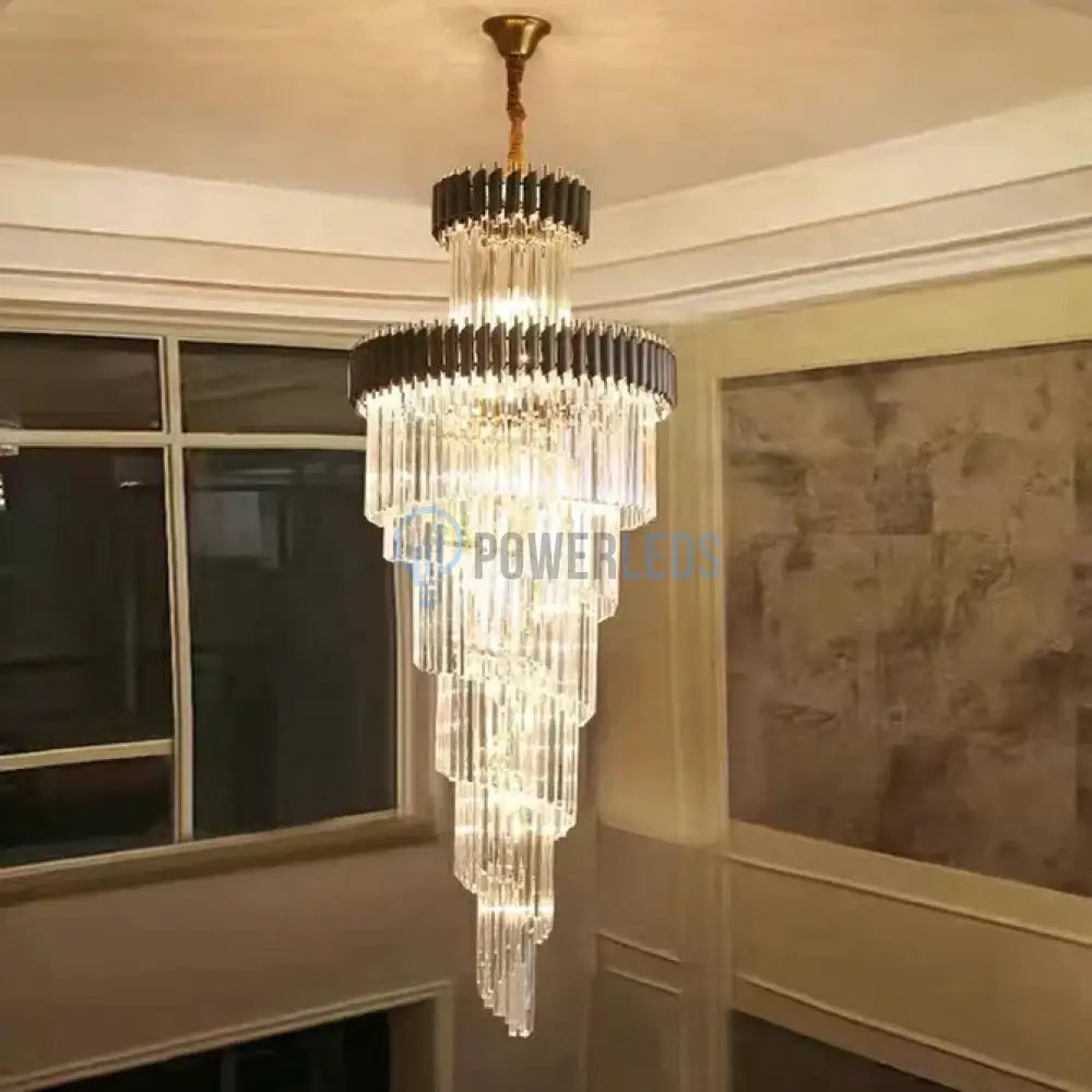 Candelabru Cristal Black Panther Luxury 180Cm Chandeliers Crystal