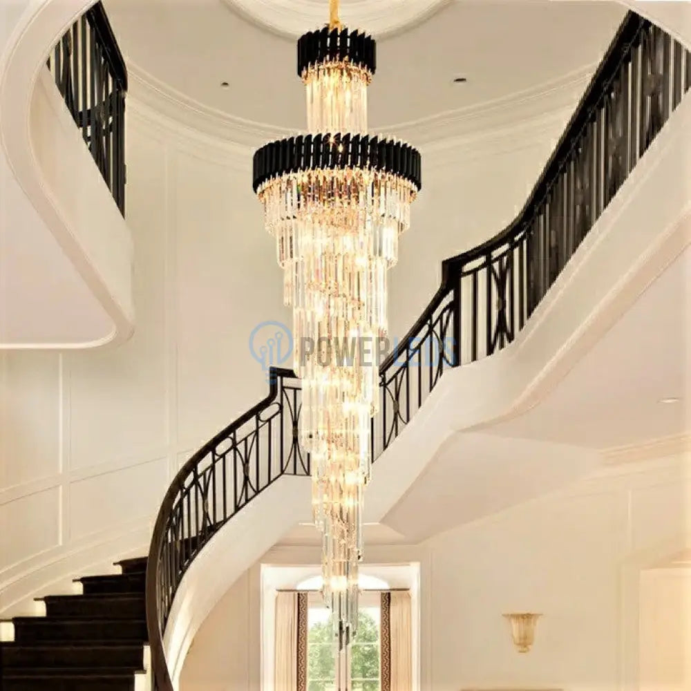 Candelabru Cristal Black Panther Luxury 180Cm Chandeliers Crystal