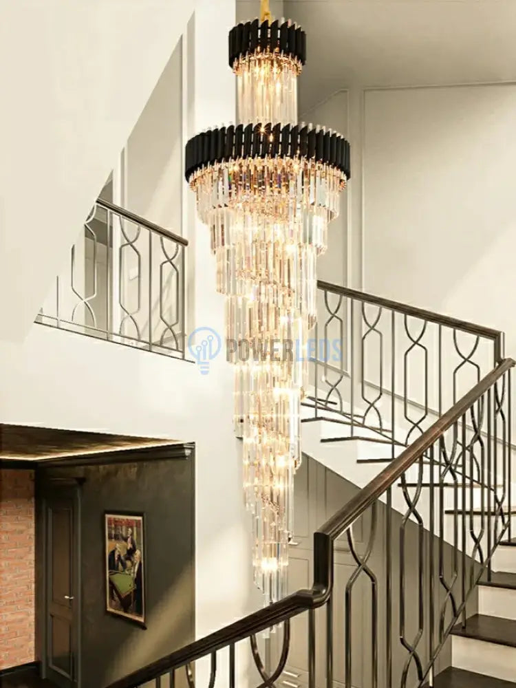 Candelabru Cristal Black Panther Luxury 180Cm Chandeliers Crystal