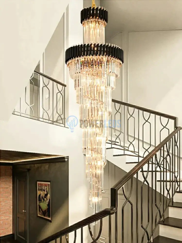 Candelabru Cristal Black Panther Luxury 300Cm Chandeliers Crystal