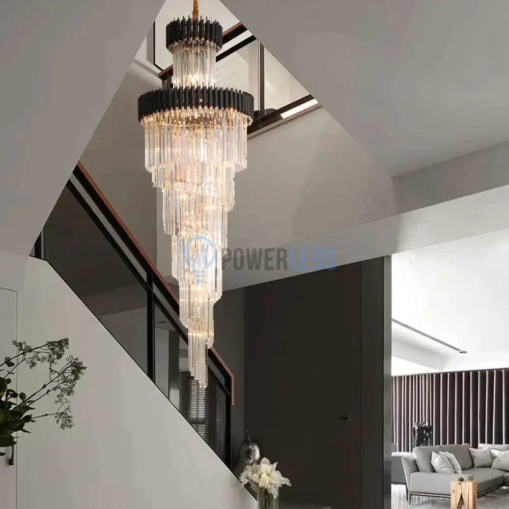 Candelabru Cristal Black Panther Luxury 300Cm Chandeliers Crystal