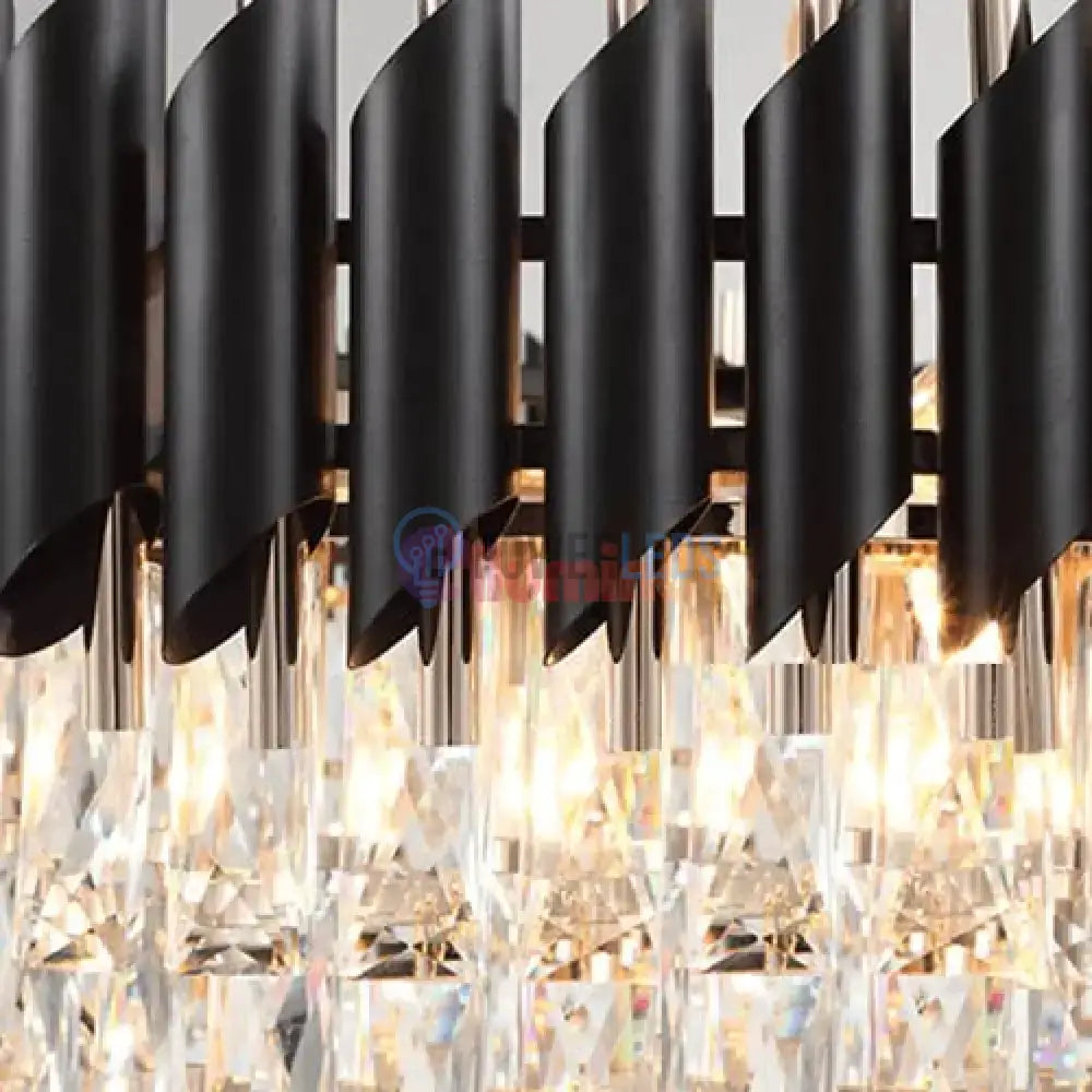 Candelabru Cristal Black Panther Square 500mm powerleds.ro