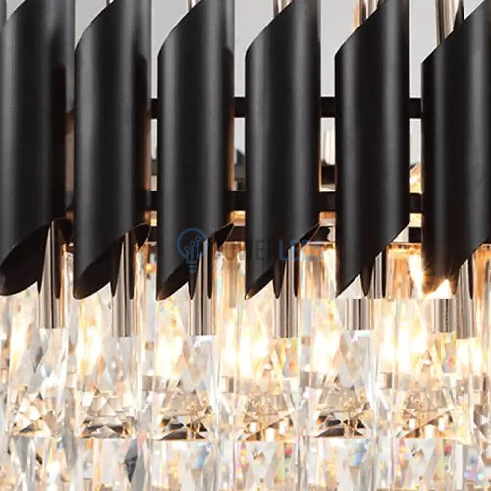 Candelabru Cristal Black Panther Square 600mm powerleds.ro