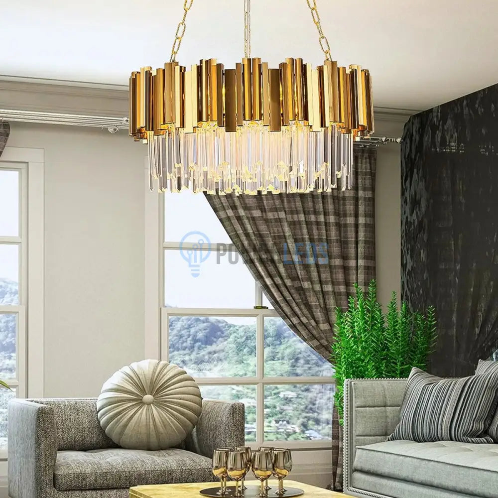 Candelabru Cristal Glory Gold Grande 400Mm Chandeliers Crystal