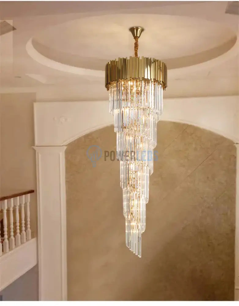 Candelabru Cristal Glory Golden Luxury 160Cm Chandeliers Crystal