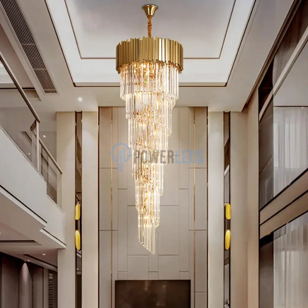 Candelabru Cristal Glory Golden Luxury 180Cm Chandeliers Crystal