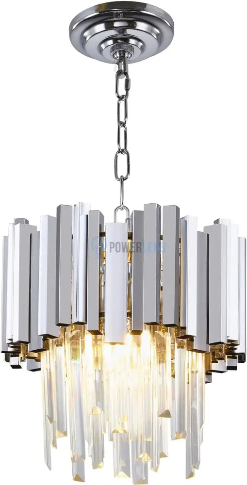 Candelabru Cristal Glory Silver 30Cm Chandeliers