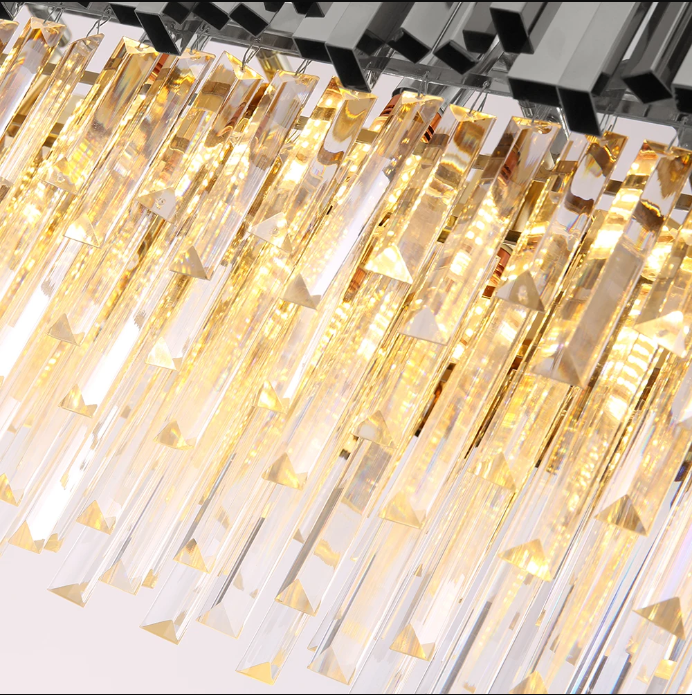 Candelabru Cristal GLORY SILVER 75x35cm