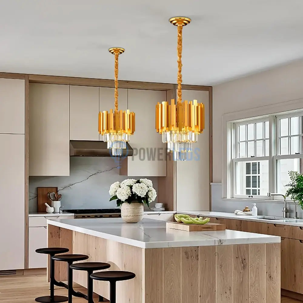 Candelabru Cristal GOLDEN MAXI 300mm AURIE / CRISTAL / 30CM Chandeliers Crystal