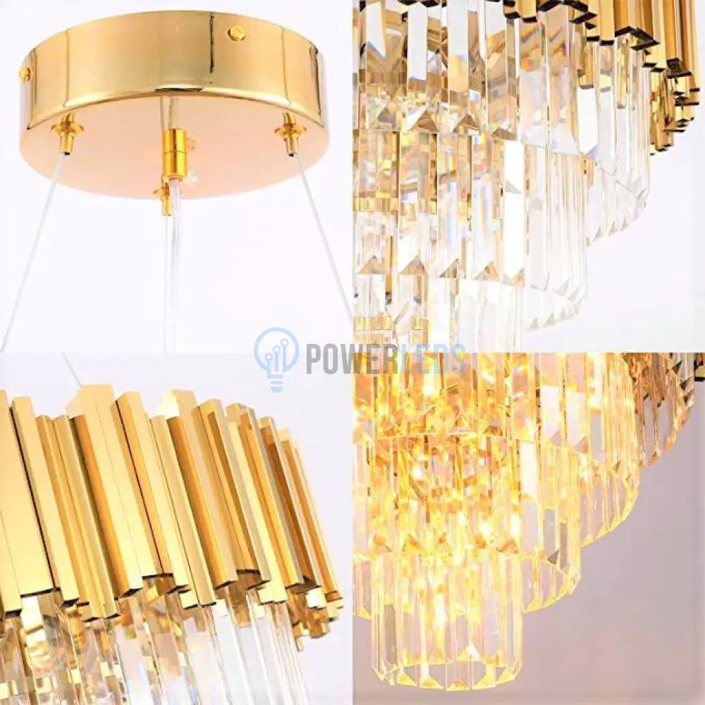 Candelabru Cristal Golden Maxi 400Mm Chandeliers Crystal