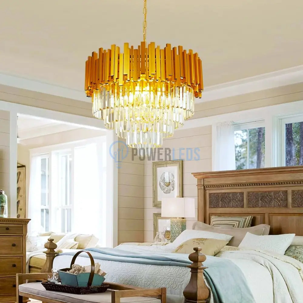 Candelabru Cristal Golden Maxi 500Mm Chandeliers Crystal