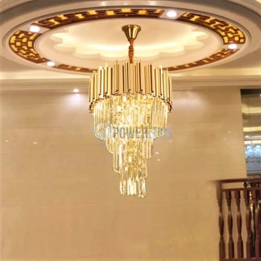 Candelabru Cristal Golden Maxi Rain 500Mm Chandeliers Crystal