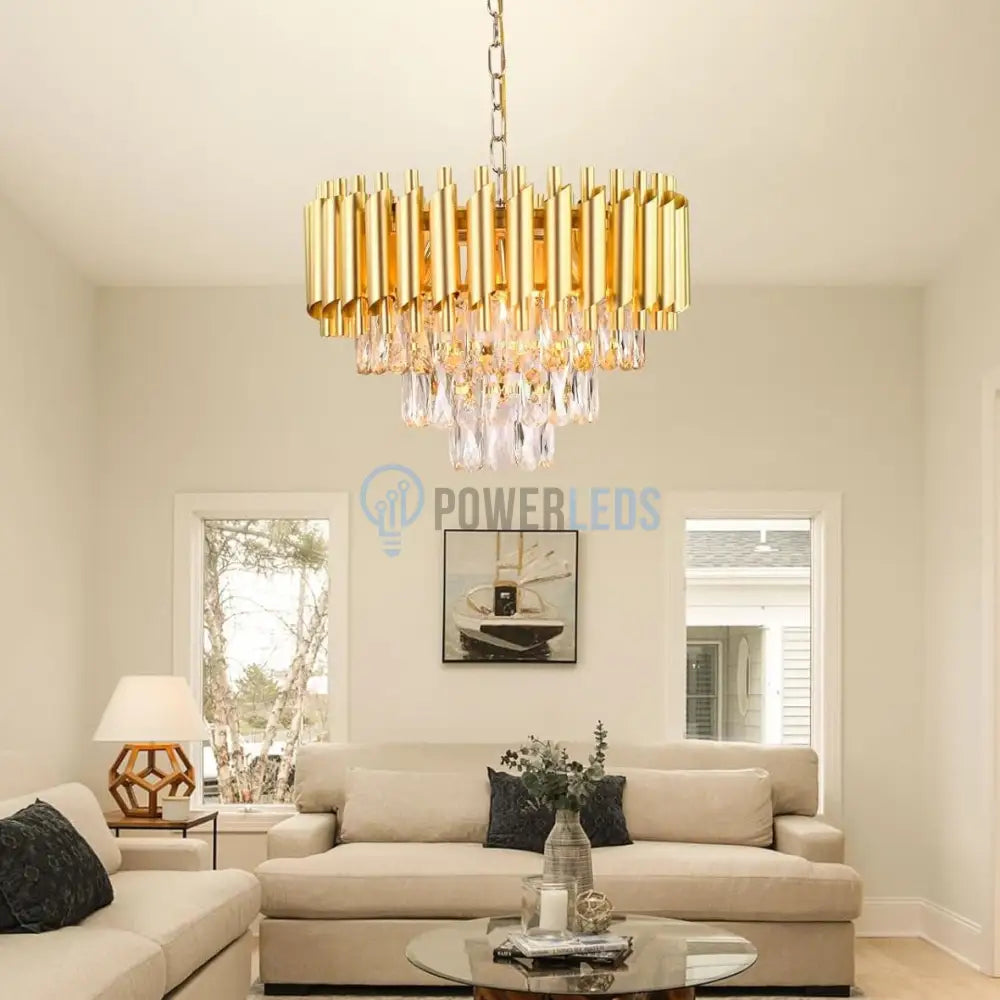 Candelabru Cristal Golden Panther 300Mm Chandeliers Crystal