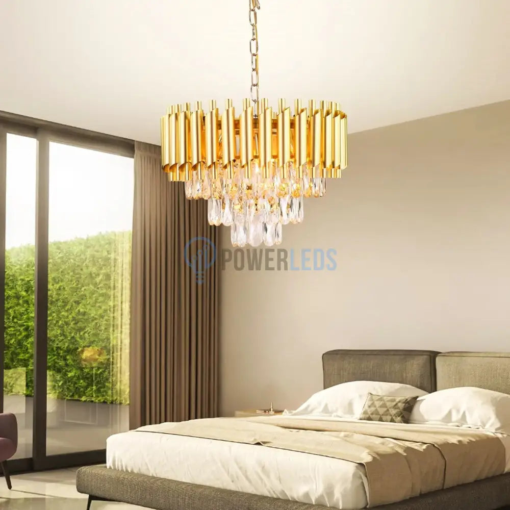 Candelabru Cristal Golden Panther 400Mm Chandeliers Crystal