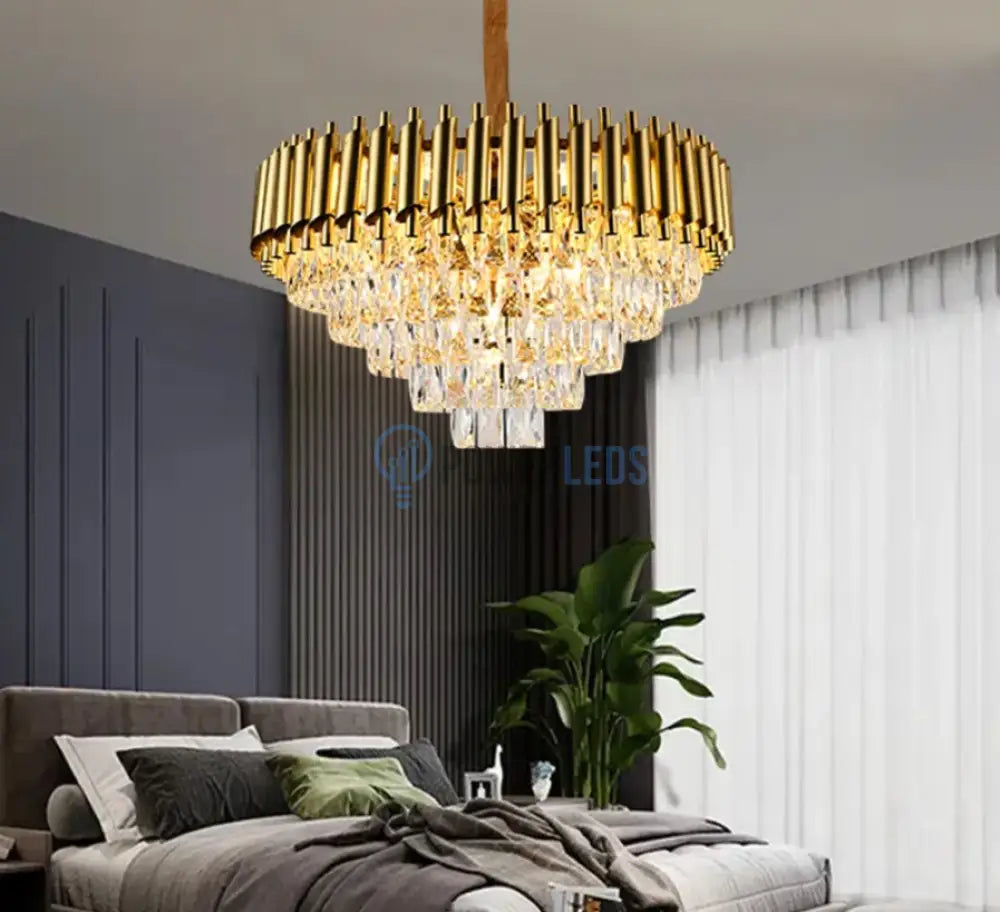 Candelabru Cristal Golden Panther 500Mm Chandeliers Crystal